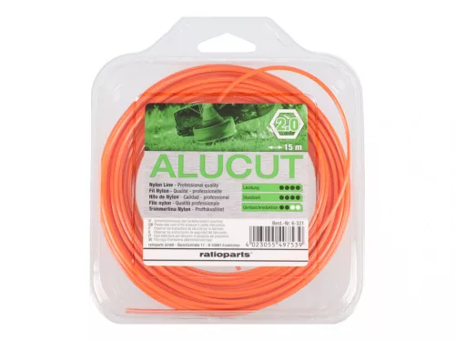 AluCut struna 2 mm šesťhranný profil, dĺžka: 15 m