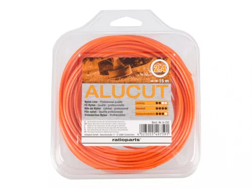 AluCut struna 2,4 mm okrúhly profil, dĺžka: 15 m