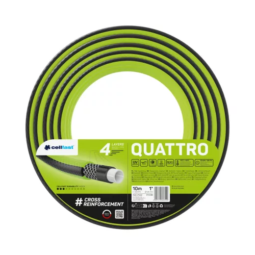 CELLFAST 4-vrstvová záhradná hadica QUATTRO 1" 10 m