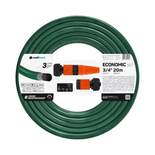 CELLFAST Zavlažovacia hadica 3-vrstvová ECONOMIC SET 3/4" 20 m