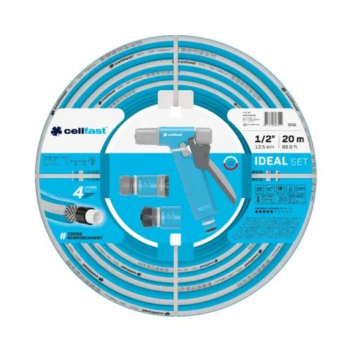 CELLFAST 4-vrstvová záhradná hadica IDEAL SET 1/2" 20 m