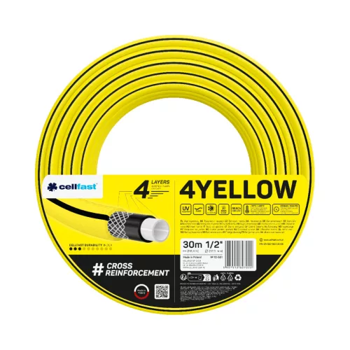 CELLFAST Zavlažovacia hadica 4-vrstvová YELLOW 1/2" 30 m