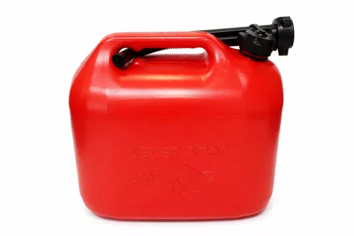 Kanister na palivo s výlevkou 10 litrov zosilnený