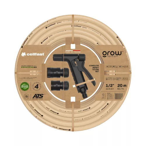 CELLFAST Zavlažovacia hadica 4-vrstvová GROW SET 1/2" 20 m - Recyklovaná