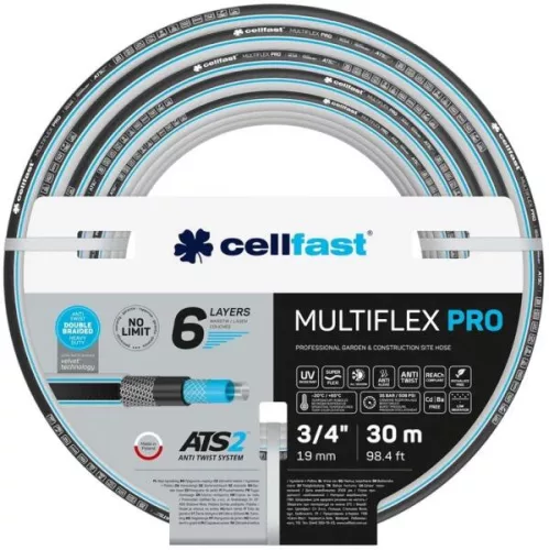 CELLFAST Záhradná hadica 6-vrstvová MULTIFLEX ATSV 3/4" 30 m