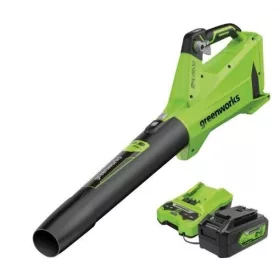   Greenworks BL24L411-01 akkumulátoros lombfúvó 24 V (4 Ah akkumulátorral és 2 A töltővel)