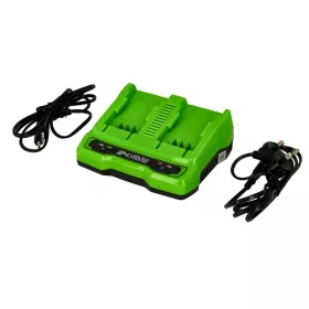   Greenworks G24X2UC4 kettős gyorstöltő 24 V, 4 A – 2 töltőhelyes