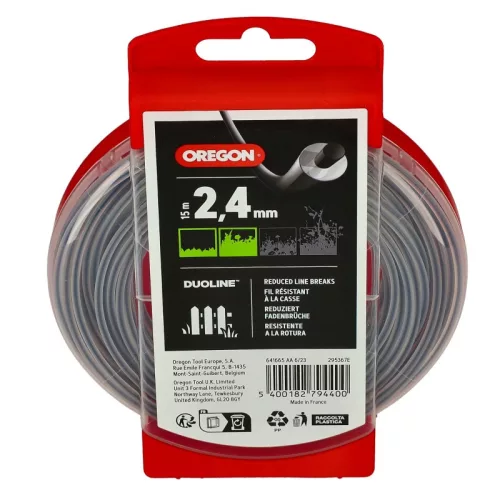 Struna 2,4 mm okrúhla Oregon Duoline 15 m