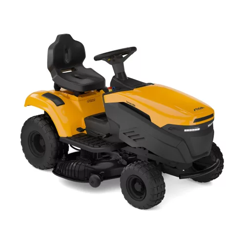 STIGA akkumulátoros, oldalkidobós fűnyíró traktor TORNADO 398e (akkumulátor nélkül)