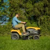 STIGA akkumulátoros, oldalkidobós fűnyíró traktor TORNADO 398e (akkumulátor nélkül)