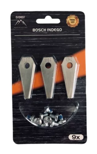 Tartalék kés robotfűnyíróhoz BOSCH – 9 db EVEREST