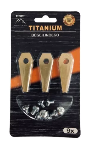 Tartalék kés robotfűnyíróhoz BOSCH – 9 db EVEREST Titanium