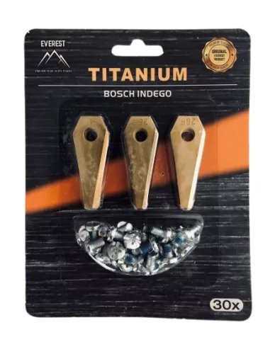 Tartalék kés robotfűnyíróhoz BOSCH – 30 db EVEREST Titanium