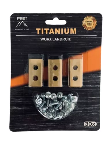 Tartalék kés robotfűnyíróhoz WORX / NAC – 30 db EVEREST Titanium