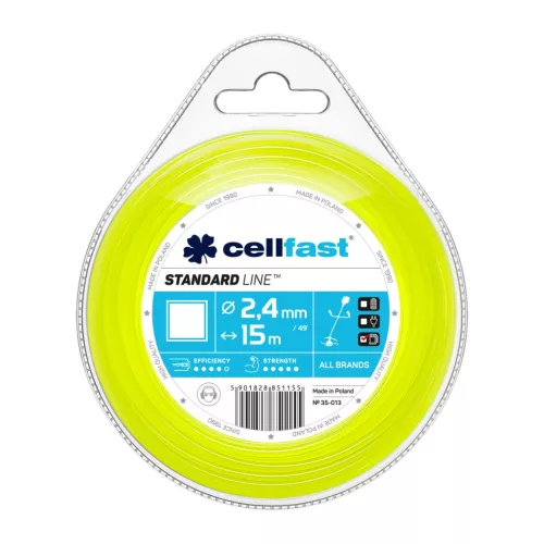 CELLFAST Damil szögletes STANDARD 2,4 mm x 15 m