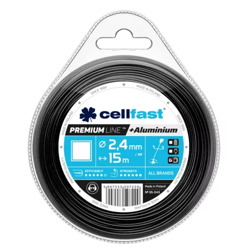 CELLFAST Damil szögletes PREMIUM 2,4 mm x 15 m