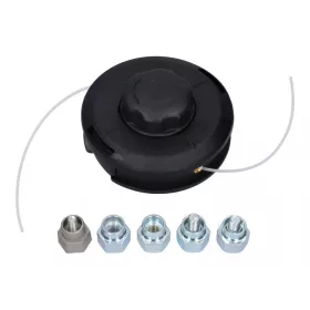   Poloautomatická hlava na strunu s rýchlym nabíjaním, s adaptérmi, 130 mm