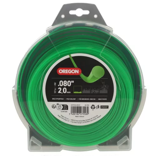 Oregon Damil 2,0 mm kerek 127 m – zöld, bliszteres