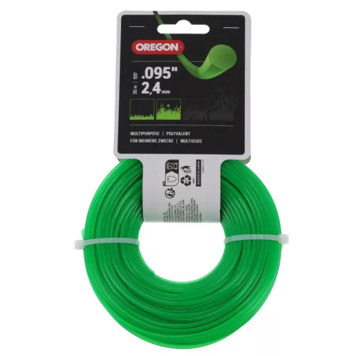 Oregon Damil 2,4 mm kerek 30 m – zöld, akasztós