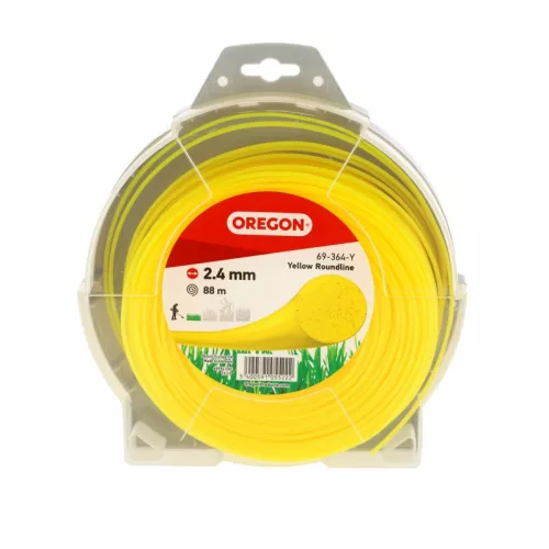 Struna 2,4 mm okrúhla Oregon 88 m so žltým závesom