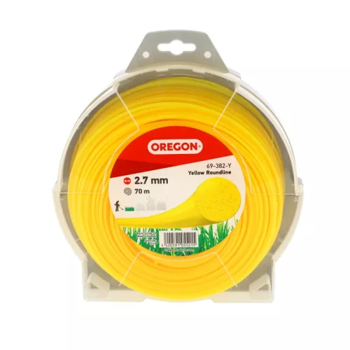 Struna 2,7 mm okrúhla Oregon 70 m žltá s háčikom
