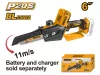 INGCO Akkus láncfűrész 150 mm szénkefe nélküli 20 V (akku és töltő nélkül)