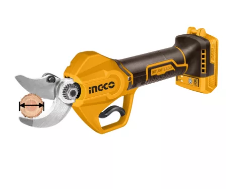 INGCO Akkus metszőolló 30 mm szénkefe nélküli 20 V (akku és töltő nélkül)