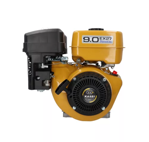 Kasei motor EX27 s horizontálnou osou, objemom 265 cm³ a výkonom 6,6 kW, prémiová kvalita, rozmery 25x60 mm