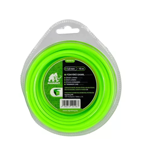 Struna 3 mm hranatá 15 metrov MAMMUT v blistri
