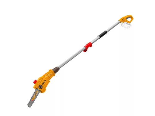 INGCO Akkus magassági ágvágó 200 mm 0-200 mm szénkefe nélküli 20 V (akku és töltő nélkül)